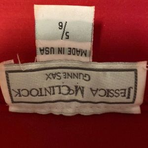 Jessica McClintock Red Velvet Dress